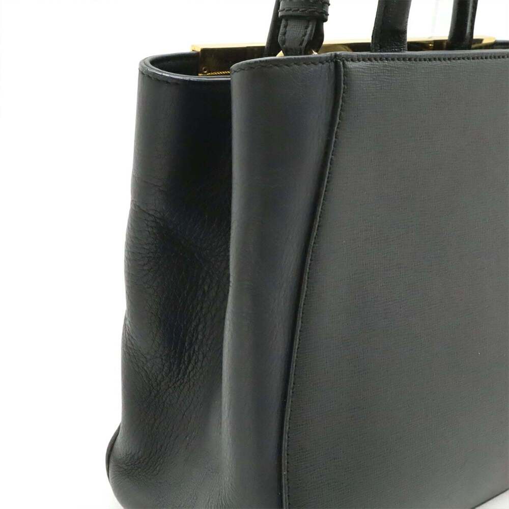 FENDI Black Leather Shoulder Bag - Picture 5 of 10